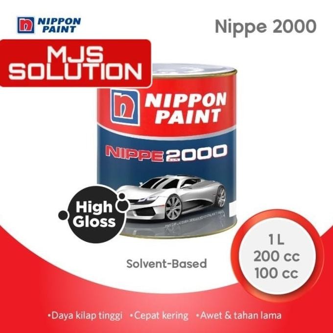 new cat kayu & besi nippon nippe 2000 duco hitam putih kilap doff warna clear mobil semprot kuas
