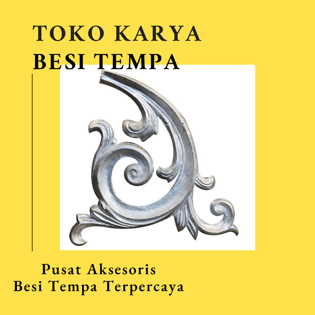 Ornamen Pagar Besi D-1131 / Ornamen Besi Tempa / Ornamen Pagar Besi dan Tralis / Aksesoris Besi Temp
