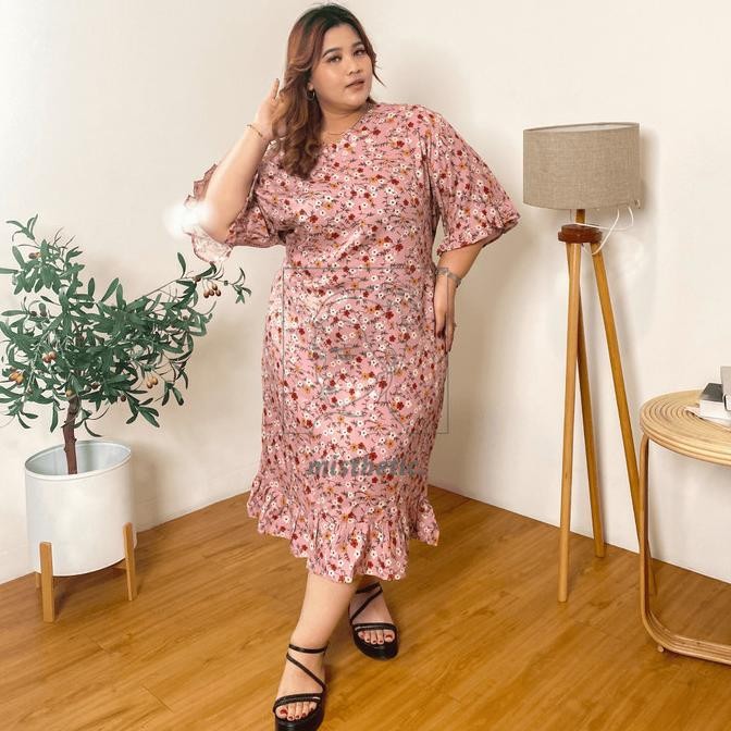 Murah Serena Dress Daster Rayon Bunga Premium Ld140/Ld160