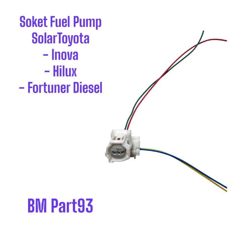 Soket Fuel Pump Pompa Solar Toyota Innova Hilux Fortuner Diesel