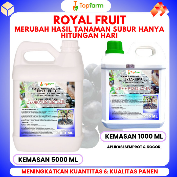 Pupuk Anggur Brazil - Pupuk Anggur Brazil Pembuahan - Pupuk Anggur Brazil Lengkap - Booster Buah