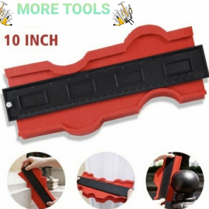 

Countur Copy Ruler 10 inci Penggaris Pengukur Copy Keramik Kayu Plapon