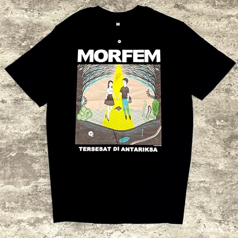 Promo Kaos CodMorfem Tersesat Di Antariksa Tshirt Black Baju Band Original Tidur Pendek Fashion Hard