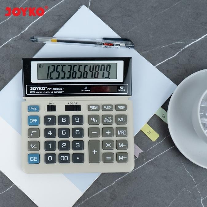 

CALCULATOR KALKULATOR JOYKO CC-868CH 12 DIGITS CHECK CORRECT