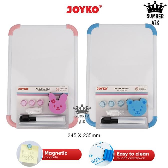 

PAPAN TULIS PUTIH SET WHITEBOARD SET JOYKO WBS-160CO