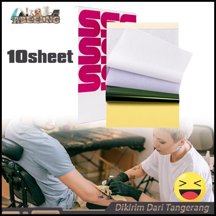 

Isi 10 Kertas Termal Paper Karbon Tattoo Tatto Lertas Tranfer Tato