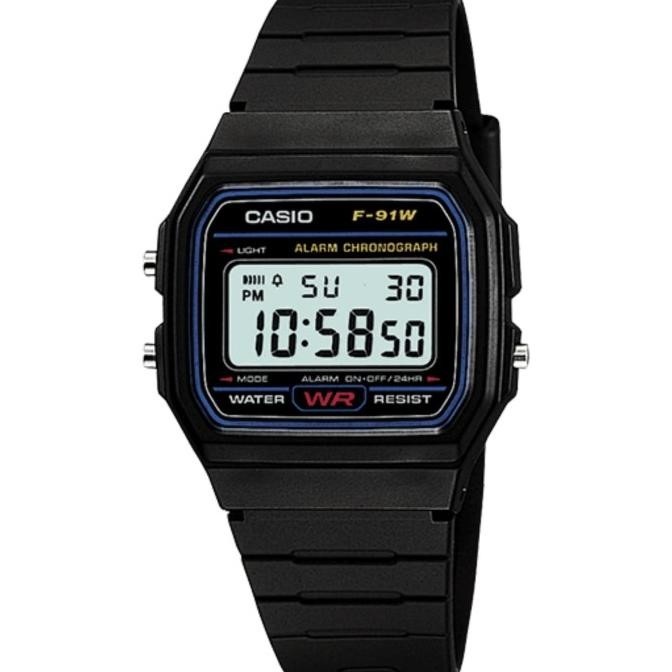Casio F-91W-1 / F91W Jam Tangan Pria Digital Original & Garansi