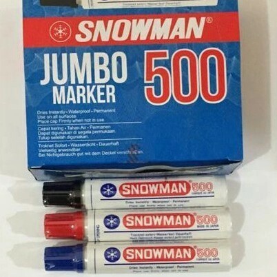 

Spidol Snowman Permanent Jumbo Marker 500