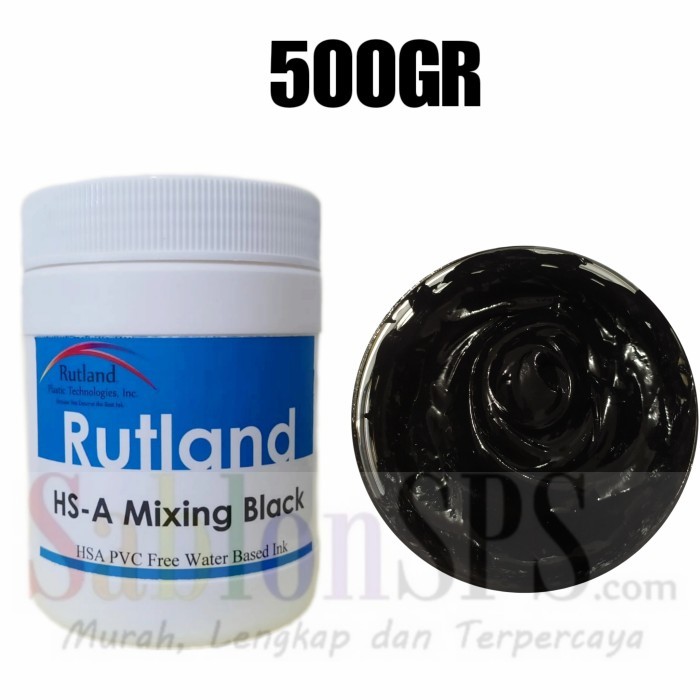 

Tinta Sablon Rutland Semi Plastisol Water Based Black 500Gr