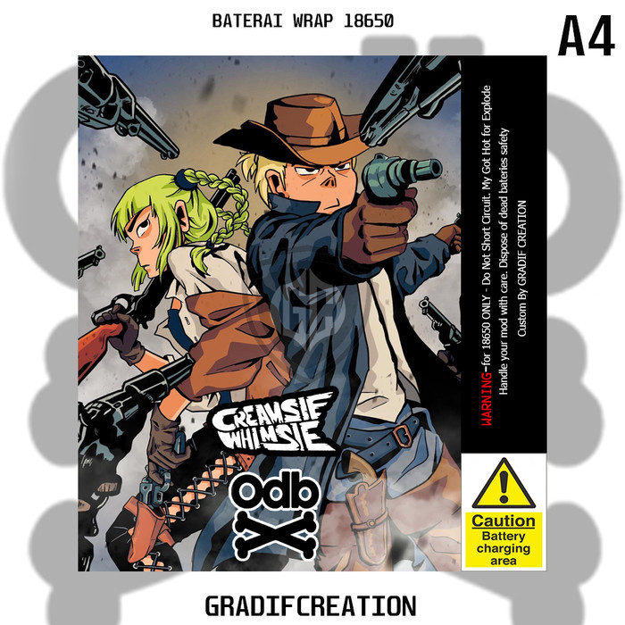 

Wrap Stiker Baterai 18650 Creamsy Whimsie Edition