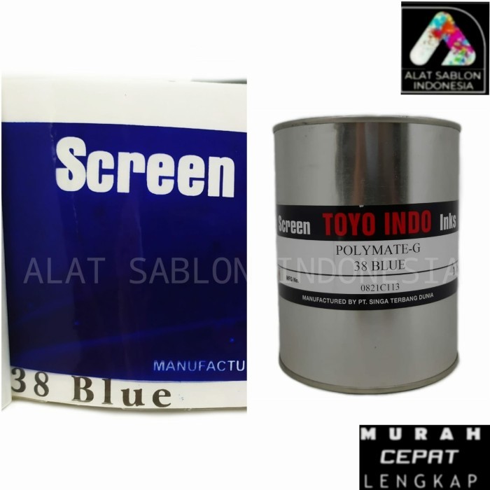 

Tinta Toyo Polymate Blue G38 Biru Tinta Sablon Plastik 1Kg