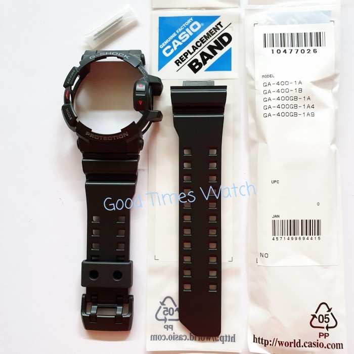 BISA E-KATALOG PAKET STRAP BEZEL G-SHOCK GA-400-1B GA 400 Casio Original Fit GA 400GB