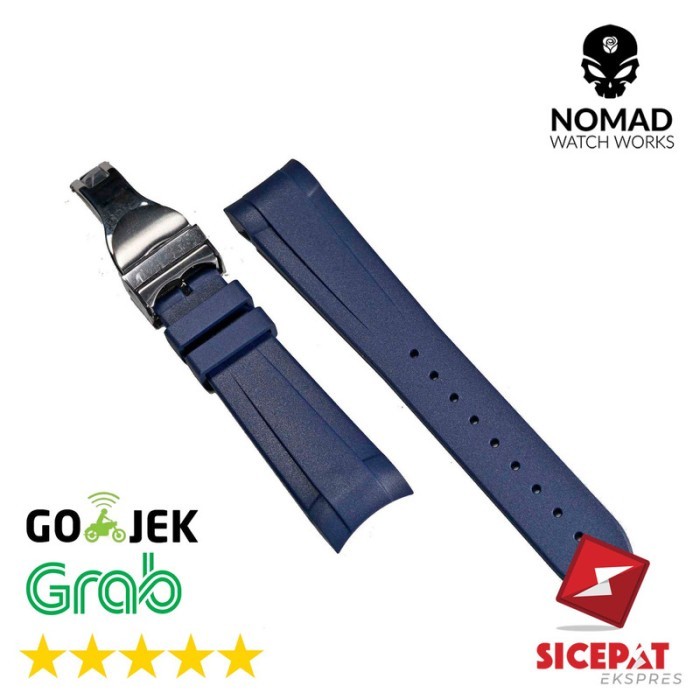 22 MM - CURVED END CURVE TUDOR BLACK BAY 58 41 MM STRAP TUDOR - NAVY