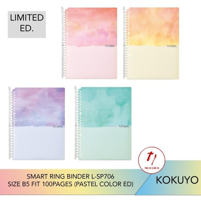 

KOKUYO SMART RING BINDER L-SP706 PASTEL LIMITED EDITION