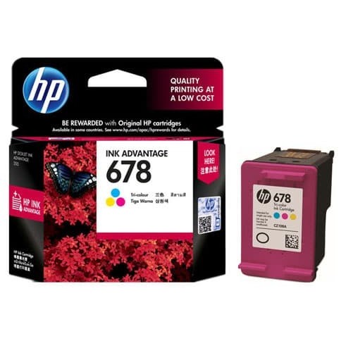 Jual Cartridge HP 678 Colour Original Tinta Printer HP warna