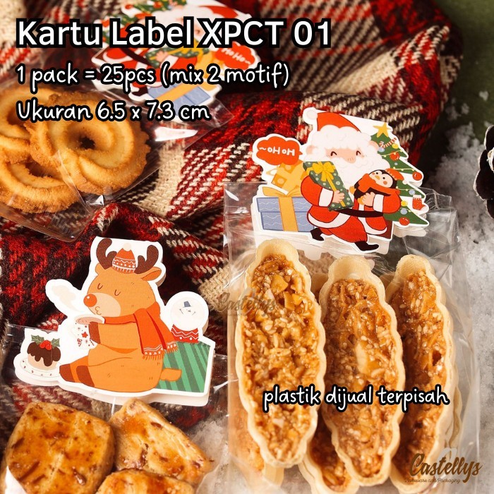 

Kartu Label Plastik Cookies Xpct 01 Kue Kering Hampers Natal Christmas