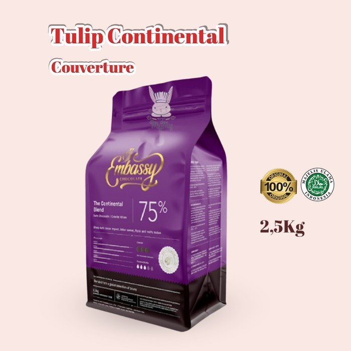 

Tulip Embassy Couverture Dark Chocolate Continental 75% 2,5 kg