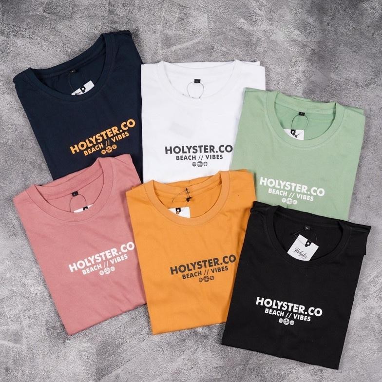 Promo Kaos Beach Vibes Holyster Motif Kaos Distro Pria Wanita Kaos Premium