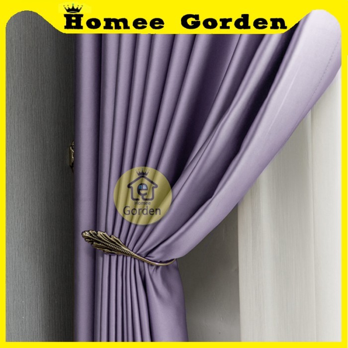 GORDEN POLOS MINIMALIS BLACKOUT DIMUNT WARNA COKLAT UNGU