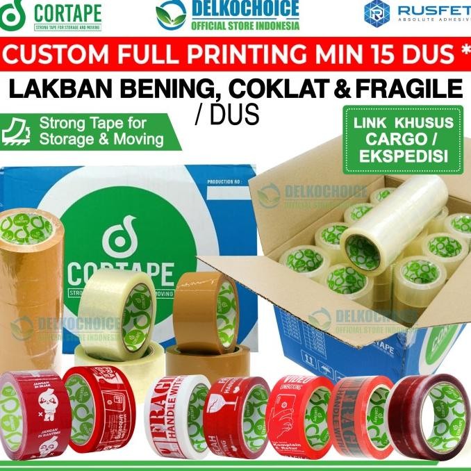 

LAKBAN BENING COKLAT FRAGILE ISOLASI STIKER OPP TAPE TERMURAH / DUS ASLI