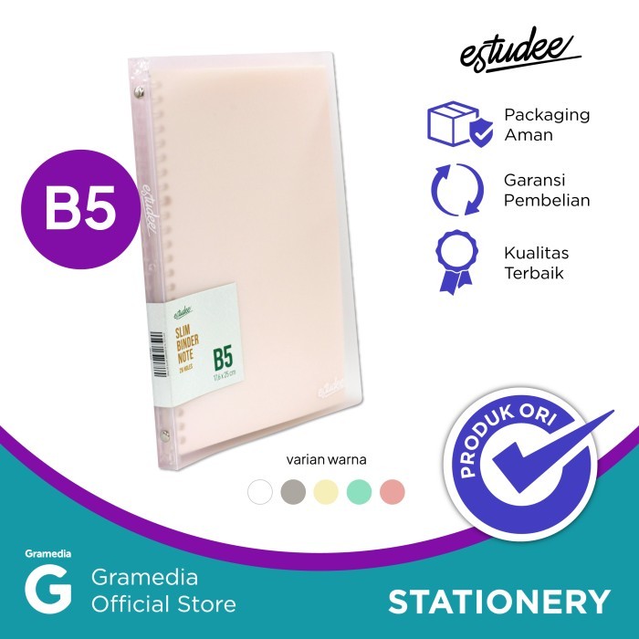 

PROMO Estudee Slim Binder Note B5 Pink