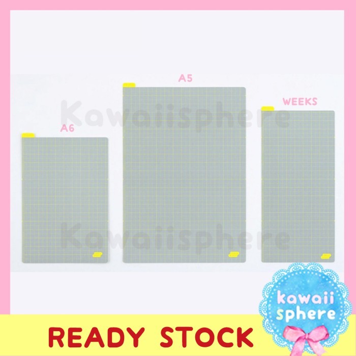 

PROMO Hobonichi Pencil Board Ice Gray x Yellow A5 / A6 / Weeks Tatakan Menulis Planner Hobonichi