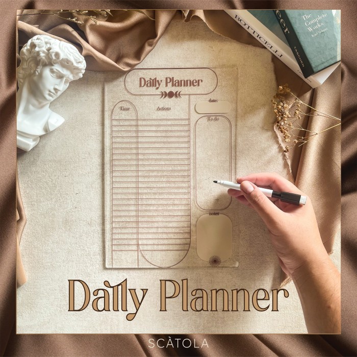 

PROMO ACRYLIC DAILY PLANNER by Scatola