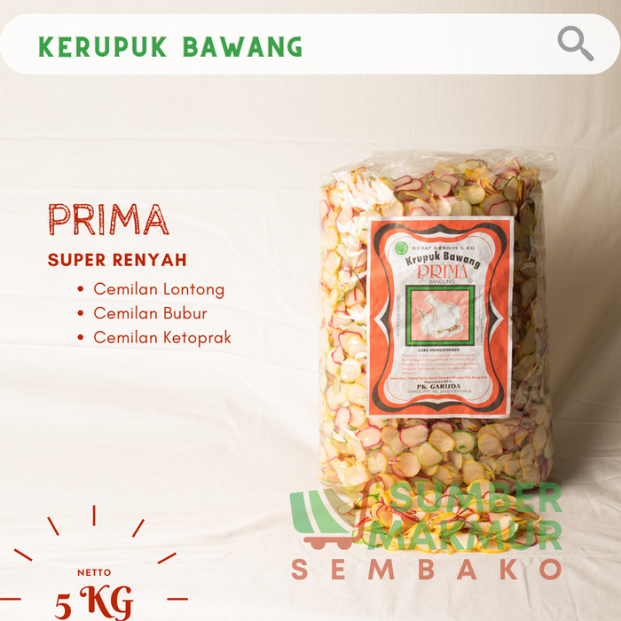 

KERUPUK BAWANG CAP PRIMA BAL (WARNA-WARNI)