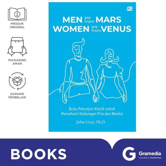 

New Gramedia Buku Men Are from Mars, Women Are from Venus (620221020)