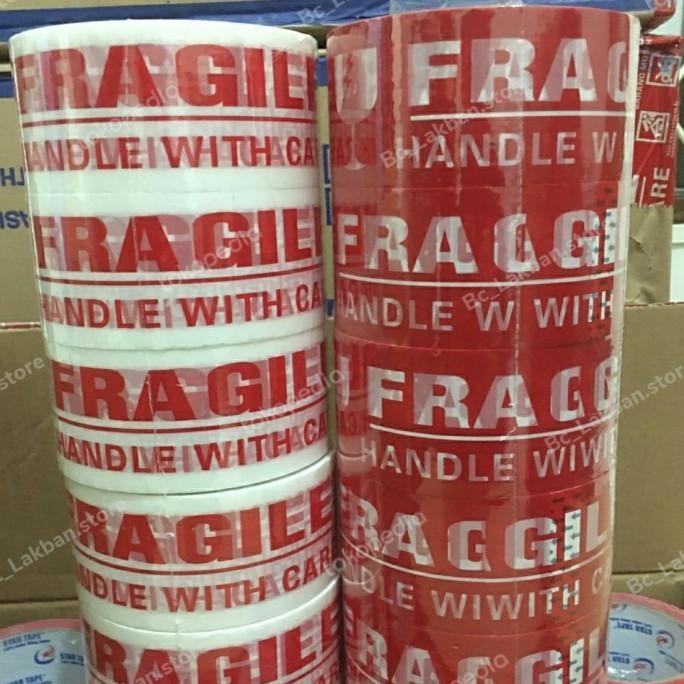 

LAKBAN FRAGILE ( 6 PCS ) STAR TAPE KUALITAS TERBAIK ASLI