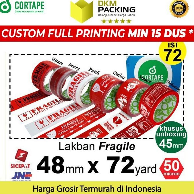 

LAKBAN FRAGILE 48MM PREMIUM PLAKBAN ISOLASI TERMURAH / DUS KARGO ASLI