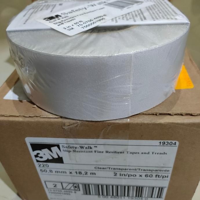 

LAKBAN ANTI SLIP 3M RESISTANT(SAFETY WALK )CLEAR/TRANPARAN 2IN X 10MTR ASLI