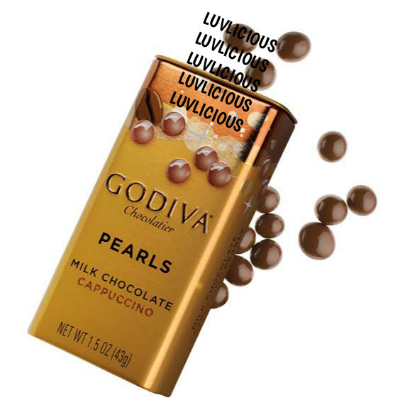 

GODIVA MILK CHOCOLATE CAPPUCCINO PEARLS PEARL TIN COKELAT COKLAT KOPI