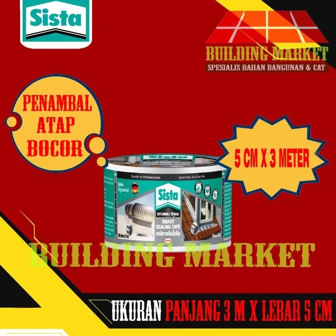 

SOLASI ANTI BOCOR LAKBAN PENAMBAL ATAP BOCOR SISTA SEALING TAPE 5 CM ASLI
