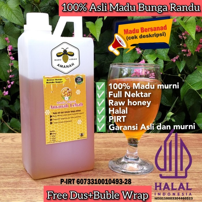

Madu Murni (Raw Honey) Nektar bunga randu