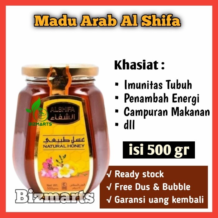 

Madu Arab Al Shifa 500gr Murni Alshifa Asli Tekstur Kental dan Legit