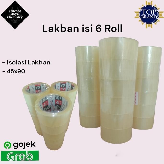 

LAKBAN 2 INCHI 90 YARD/ SELOTIP BESAR ISI 6 ROLL ASLI
