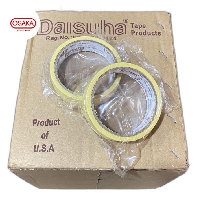

[36 PCS] MASKING TAPE / LAKBAN KERTAS DAISUHA 24MM / 1 INCH X 15 YARD ASLI