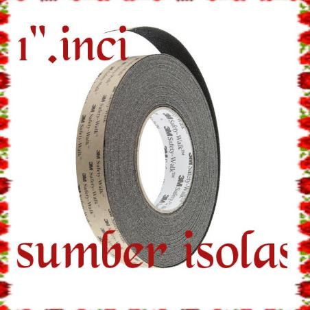 

3M LAKBAN ANTI SLIP 610 BLACK ISOLASI 1INCI/ SAFETY WALK 610 BLACK 1" ASLI