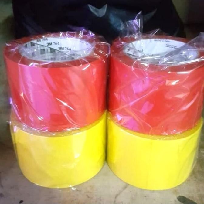 

3M - LAKBAN LANTAI 3M 764 VINYL - FLOOR MARKING TAPE 4"X33 M ASLI