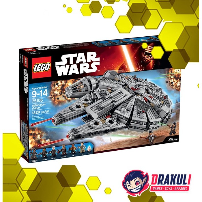 TERBARU Toys LEGO Star Wars The Force Awakens Millennium Falcon 75105