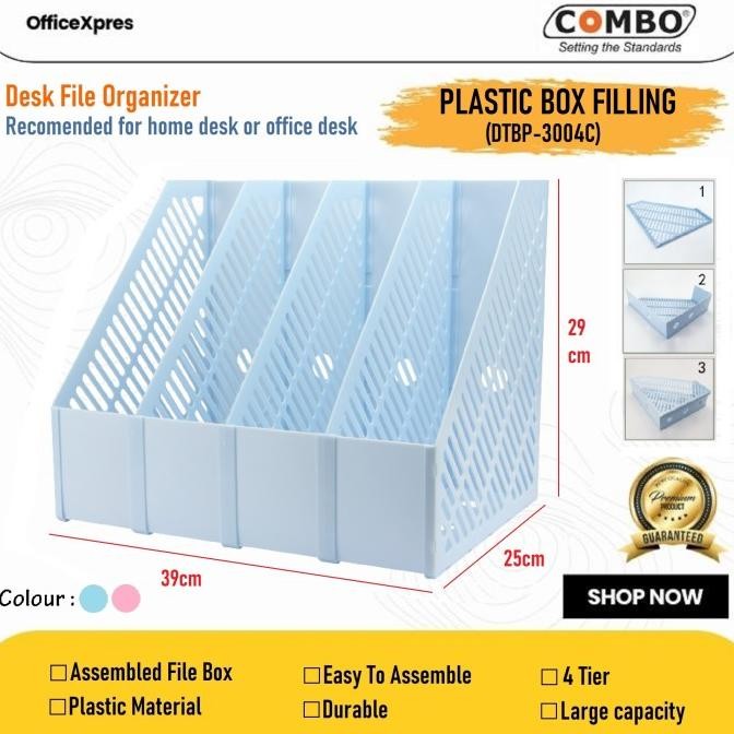 

Plastic Box Filling 4 Tier / Box File Plastik / Dokumen Box Rakit 3004