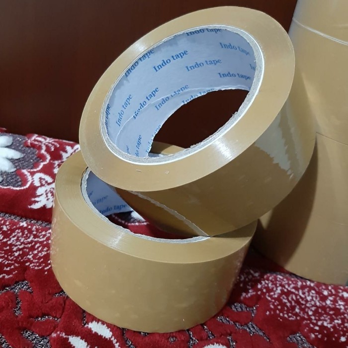 

Lem Korea Promo 1Dus Lakban Bening/ Coklat Indo Tape 45Mm X 100Meter Gojek /Grab
