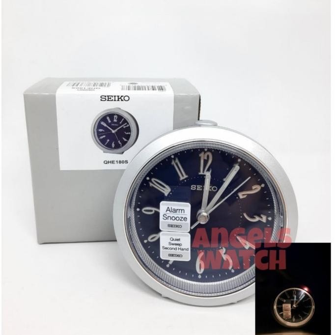 Jam Weker Seiko Glow In The Dark Qhe180 Jam Meja Weker Seiko