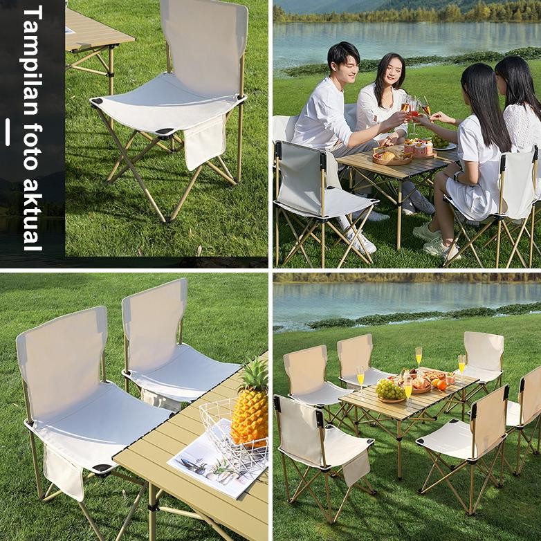 Kursi Lipat Portable Outdoor Camping Lipat Kursi Lipat Meja Piknik Camping Outdoor