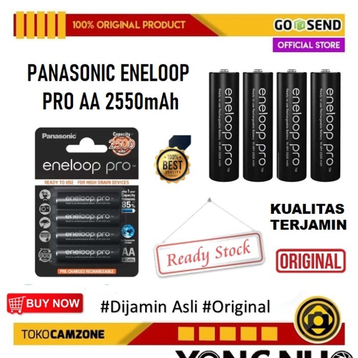 Panasonic Eneloop Pro Aa A2 2500Mah Baterai Eneloop Aa Rechargeable