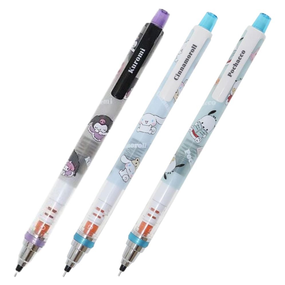 

COD Uni Kuru Toga Kurutoga Sanrio Kuromi Cinnamoroll Pochacco My Melody Mechanical Pencil 0.5mm Pensil Mekanik Limited Edition J-42