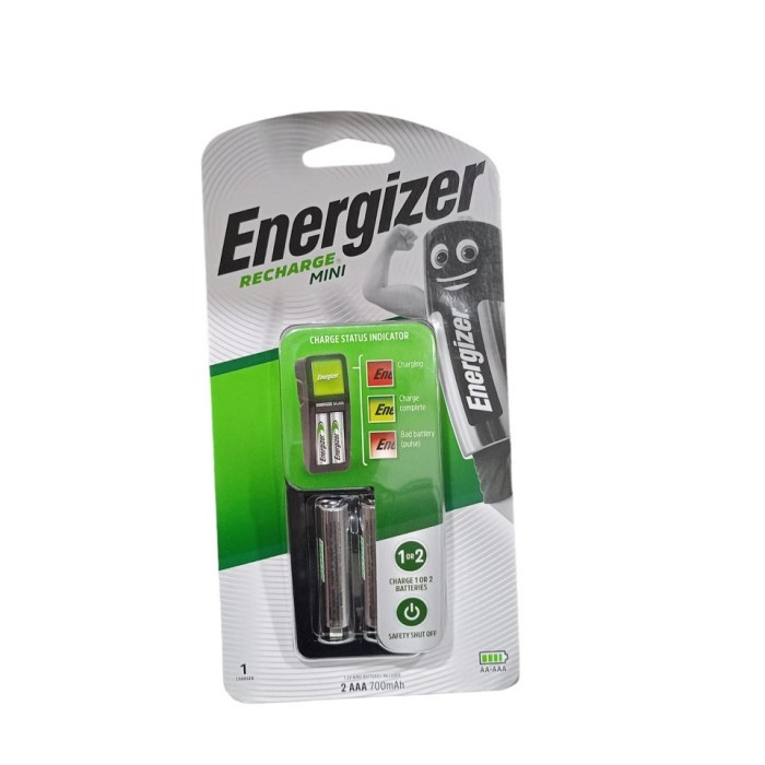 Energizer Charger Mini + Baterai Aaa 2Pcs