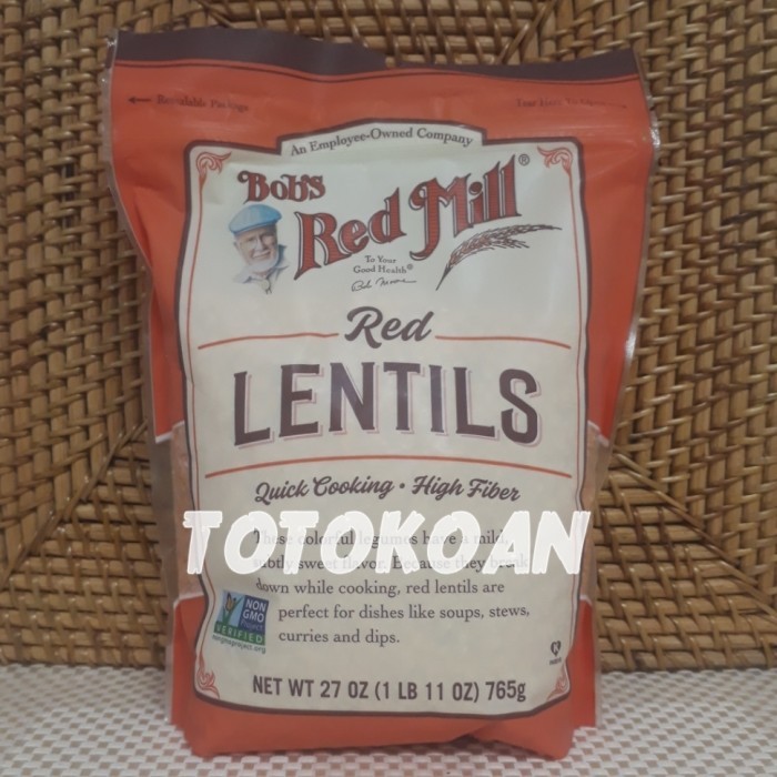 

BOB'S BOBS RED MILL RED LENTILS HERITAGE BEANS KACANG LENTIL 765 GR