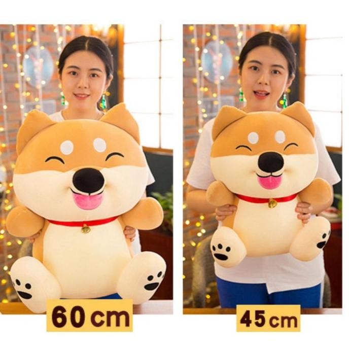 Boneka Shiba Inu 50cm Guling Shiba Anjing Boneka Anjing Shiba Inu FAS - Boneka 45cm